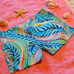 Lilly Pulitzer Shorts- Pink Label Vibrant Design Multi Color Pattern Size 4 VGUC